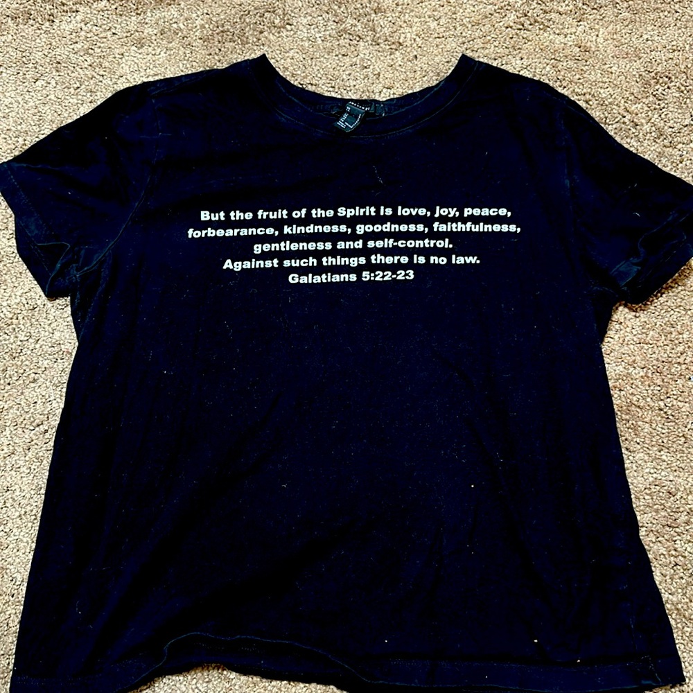 Black forever 21 basic tee